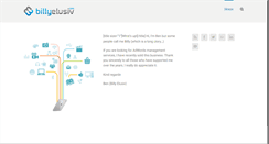 Desktop Screenshot of billyelusiv.com