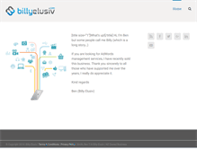 Tablet Screenshot of billyelusiv.com